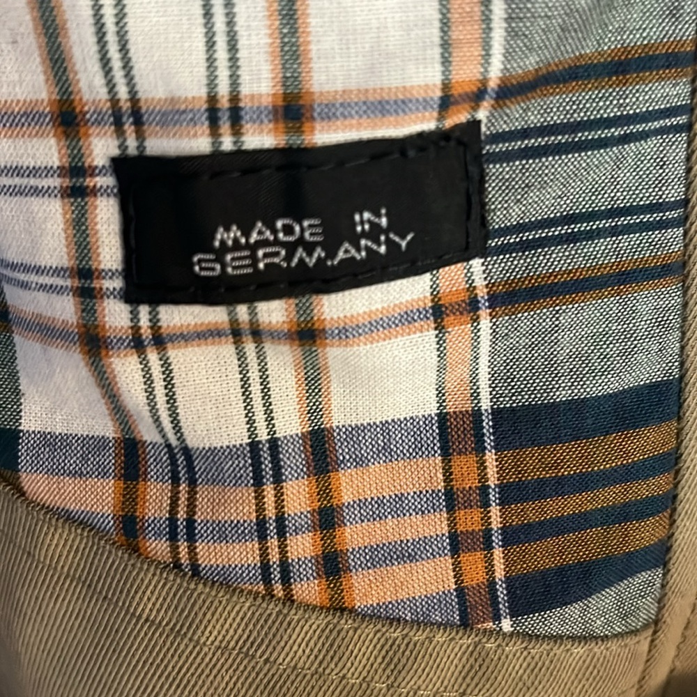 NWT vintage Barney’s NY men’s dark tan trench cost with brown collar - Picture 9 of 15